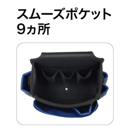 Densan Smooth High Pouch NDS-861-KBB with 3-Pliers Hanging Holder