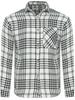 Men' Shirt - Cream and Black Houndstooth