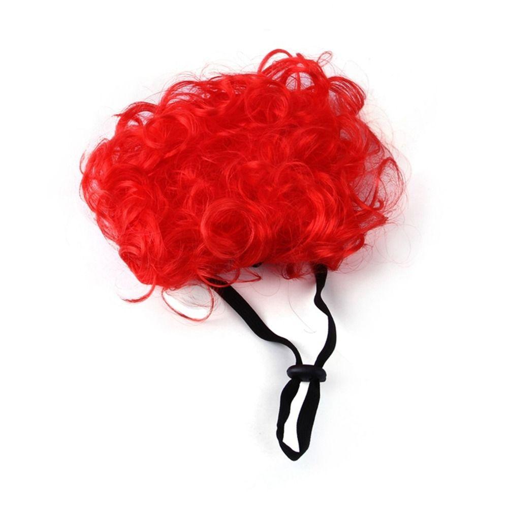 Funny Pet Cosplay Outfits Xmas Clothes Wig Cap Hat Pet Wig Pet Costume Cat Accessories