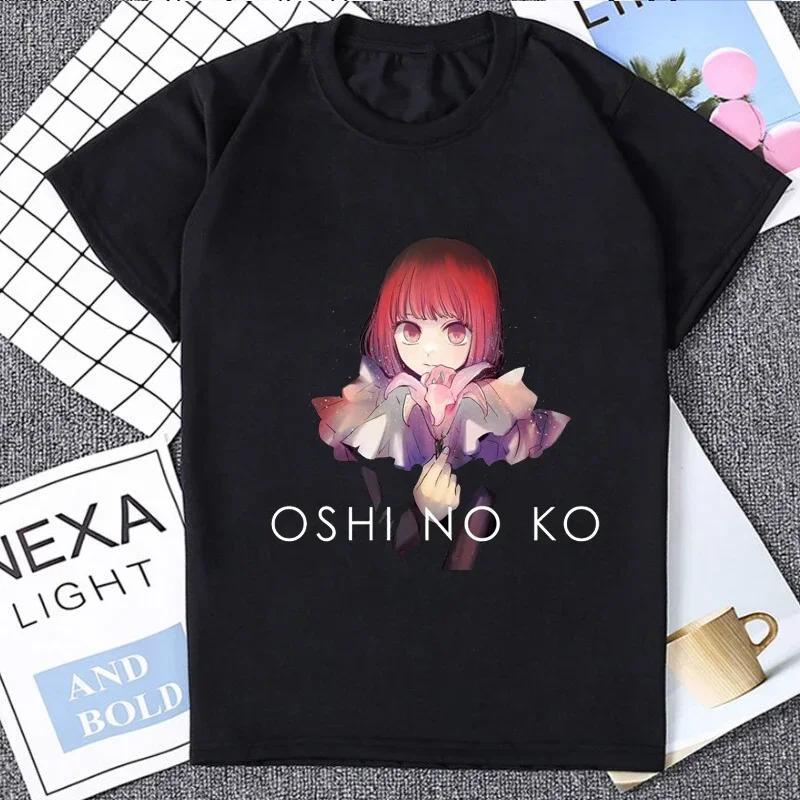 

Kawaii Anime Oshi No Ko T-shirt Women O-neck Short Sleeve Tee Shirt Fashion Streetwear Harajuku 2024 Summer Y2k Clothing Tops 3XL