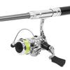 Pocket fishing pole with reel ultralight mini retractable fishing rod kit for and ice fishing wheel, material, pen-shaped design, sea, rock, stream,
