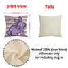 Floral Print Easter Pillow Cover Home Decor Set Combination Square Cushion Cover Rabbit Pillow Cover
