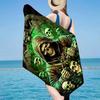 Eerie Blue Skull Artwork Beach Towel, Super Soft Microfiber, Gift for Her/Him, Birthday, for Pool, Beach, Travel, Home Decor Fan Gifts