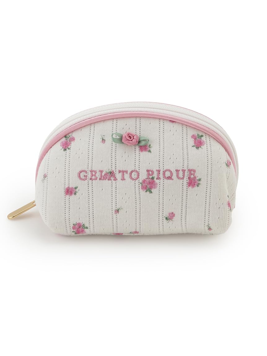 

Gelato Pique Little Rose Pattern Mini Pouch PWGB254624 PNK Needle-Punched
