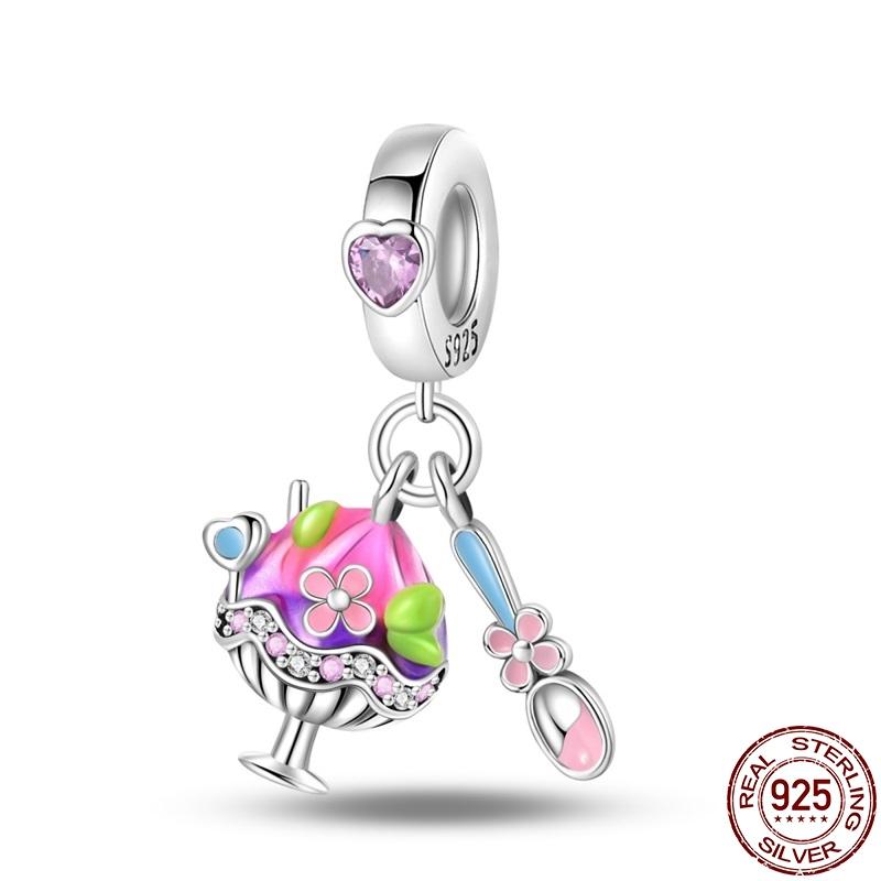 Original Copper Creative Cute Animal Pendant Fit 3Mm Pan Bracelet Diy Beads Fashion For Women Jewelry Gift