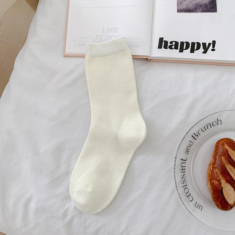 Female Early Autumn New Ballet Wind Boneless Anti Pilling Tube Socks