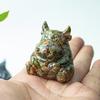 Resin Crystal Cow Figurine With Lucky Fortune For Office Desk Decor Gift For Teens And Adults