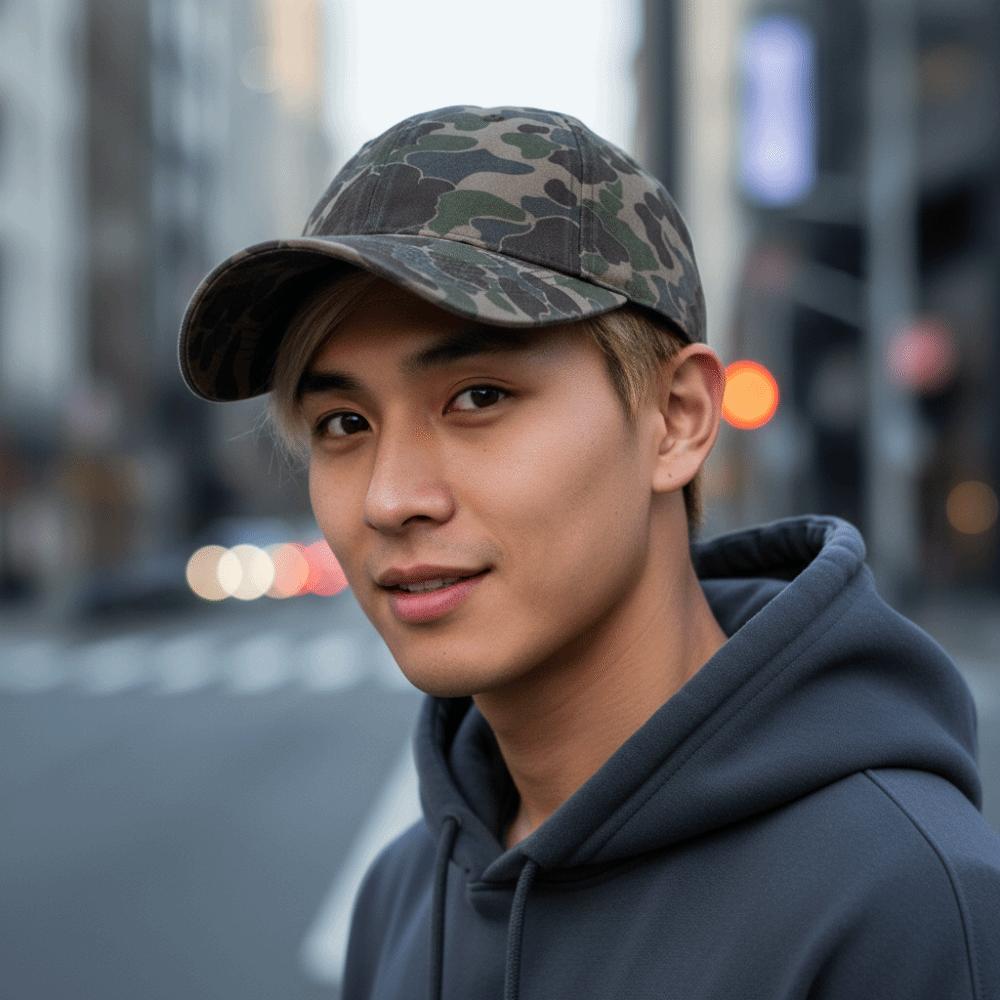 Adjustable Camo Peaked Cap Curved Brim Visor Sunscreen Hats Streetwear Hat  For Man Women Unisex