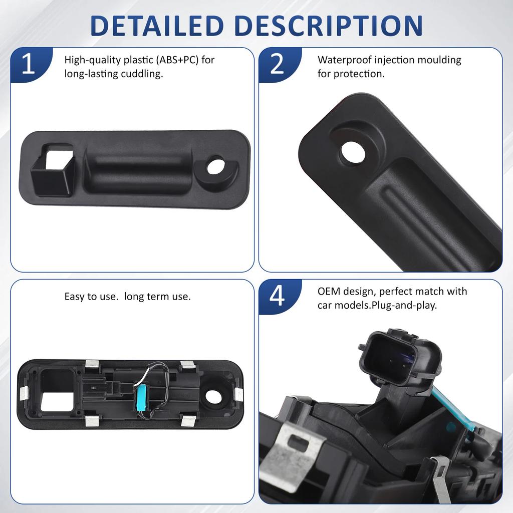 Tailgate Opening Button Shell 81260C1010 81260-C1010 for Hyundai Sonata 2015-2017 Outside Trunk Lid Lock Handle Shell