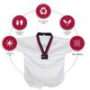 Children's Taekwondo Dobok: Breathable, White, Long-Sleeved Set for Martial Arts Training and Competition - Suitable for Spring and Autumn.
