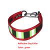 Pet Reflective Collar Leash Gree Greyhound Whippet Thin Dog Canvas Luminous Collar for Small/Medium/Large Dogs