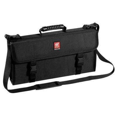 Knife Case - ZWILLING - Empty - Black Nylon - 17 Slots - 49.5 Cm X 26 Cm X 11.2 Cm