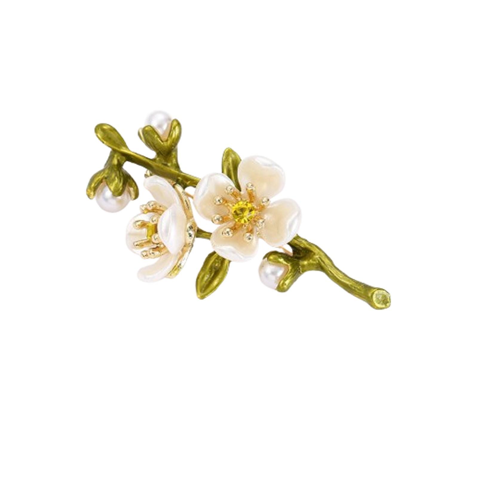 

Зеленый жасминовый брошь-корсаж с кнопкой-непроходимостью One Size зелёный