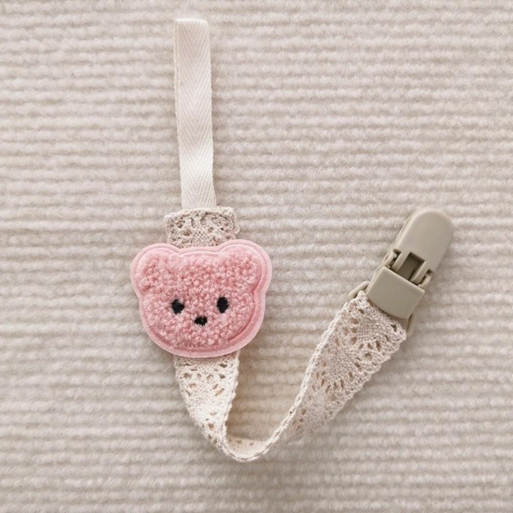 Portable Fabric Rope Dummy Nipple Clip Cartoon Anti-drop Pacifier Holder Toddlers