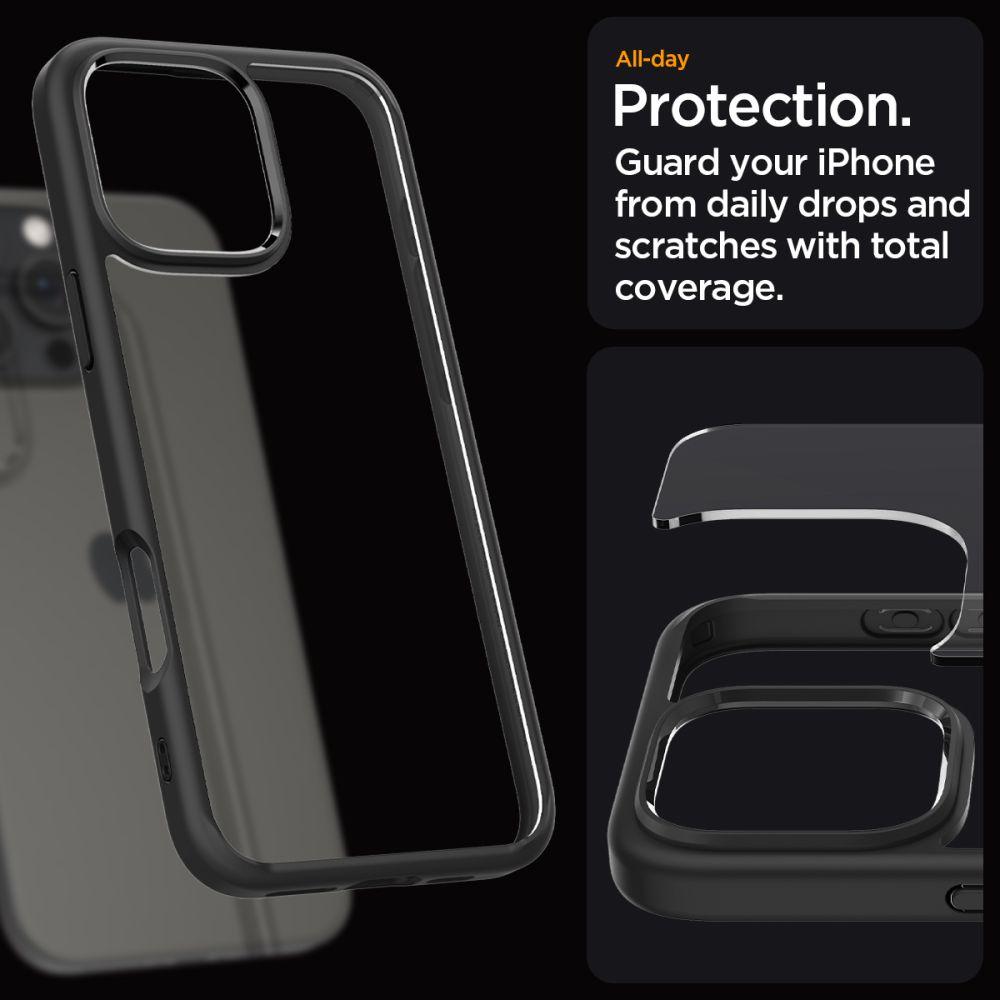 Spigen Ultra Hybrid Case for iPhone 16 Pro Max - Matte Black