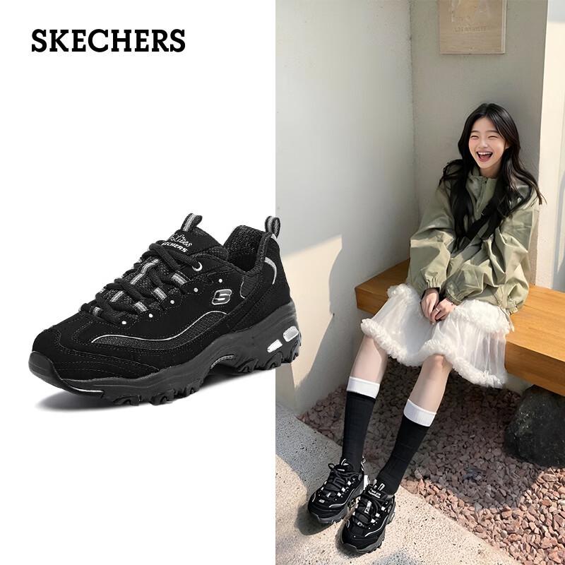 Skechers Women's D'Lites Panda Chunky Sneakers