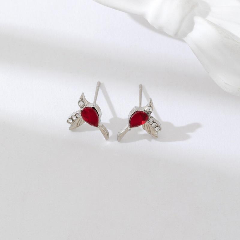 Urocze Kolorowe Ptaszki Damskie Kolczyki Wiszące Impreza Taneczna Dziewczęce Akcesoria Mody Delikatne Kolczyki z Małym Ptaszkiem