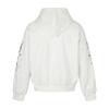 Unisex Oversized Hooded Zip-Up Sweatshirt With Cross Print Cotton Long Sleeve Casual Top Fall