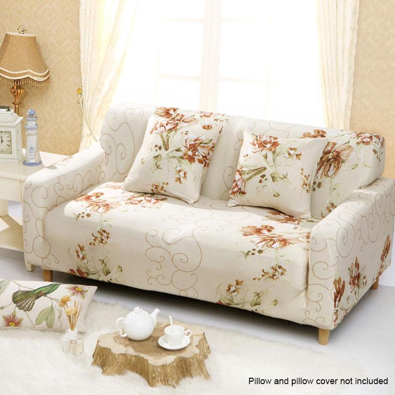 

Чехлы на диван Эластичный Защитник мебели Полиэстер Диван-кровать Диван Гостиная Red Flower,4 Seater