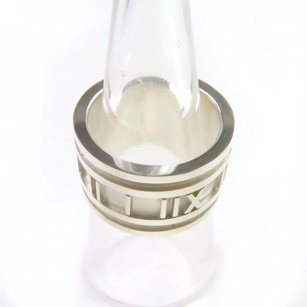 Great TIFFANY&Co. Ring Atlas Silver SV925 Women Used