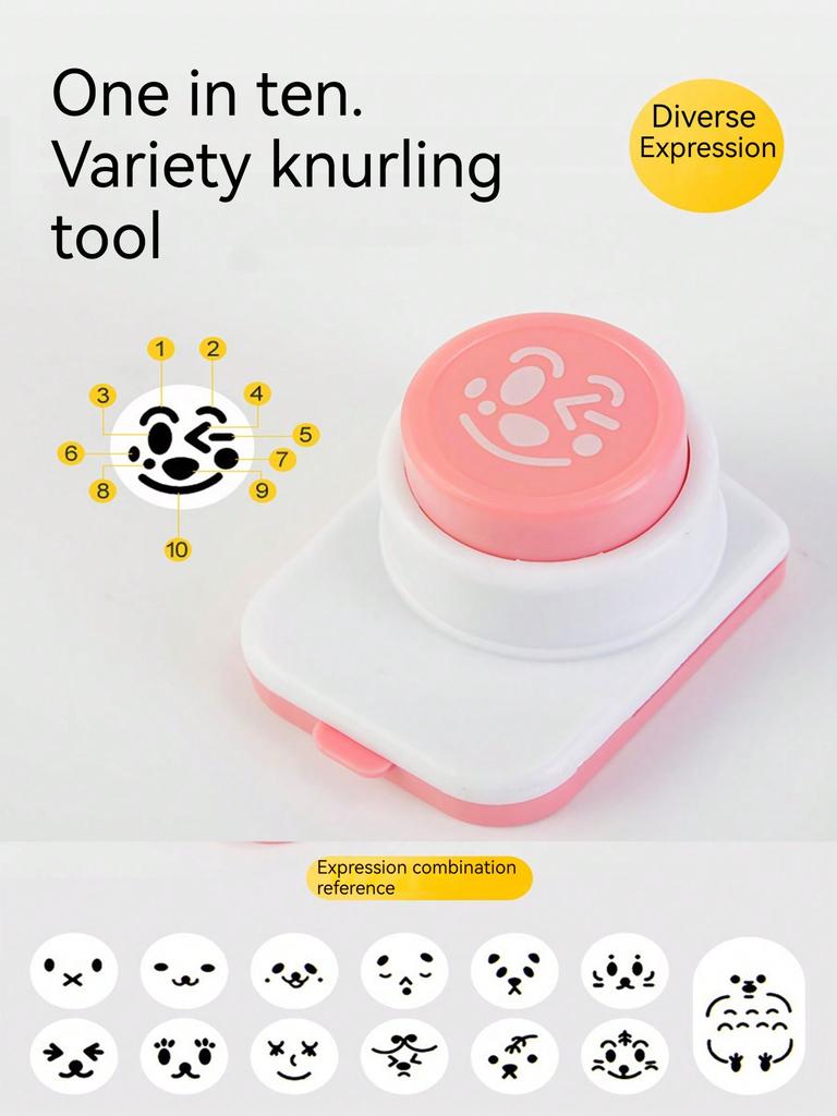 Emoticon Embosser Multi-shape Cartoon Smiley Rice Ball Mold Nori Bento toolCreativity Rice Ball Molds Sushi Mold Maker DIY