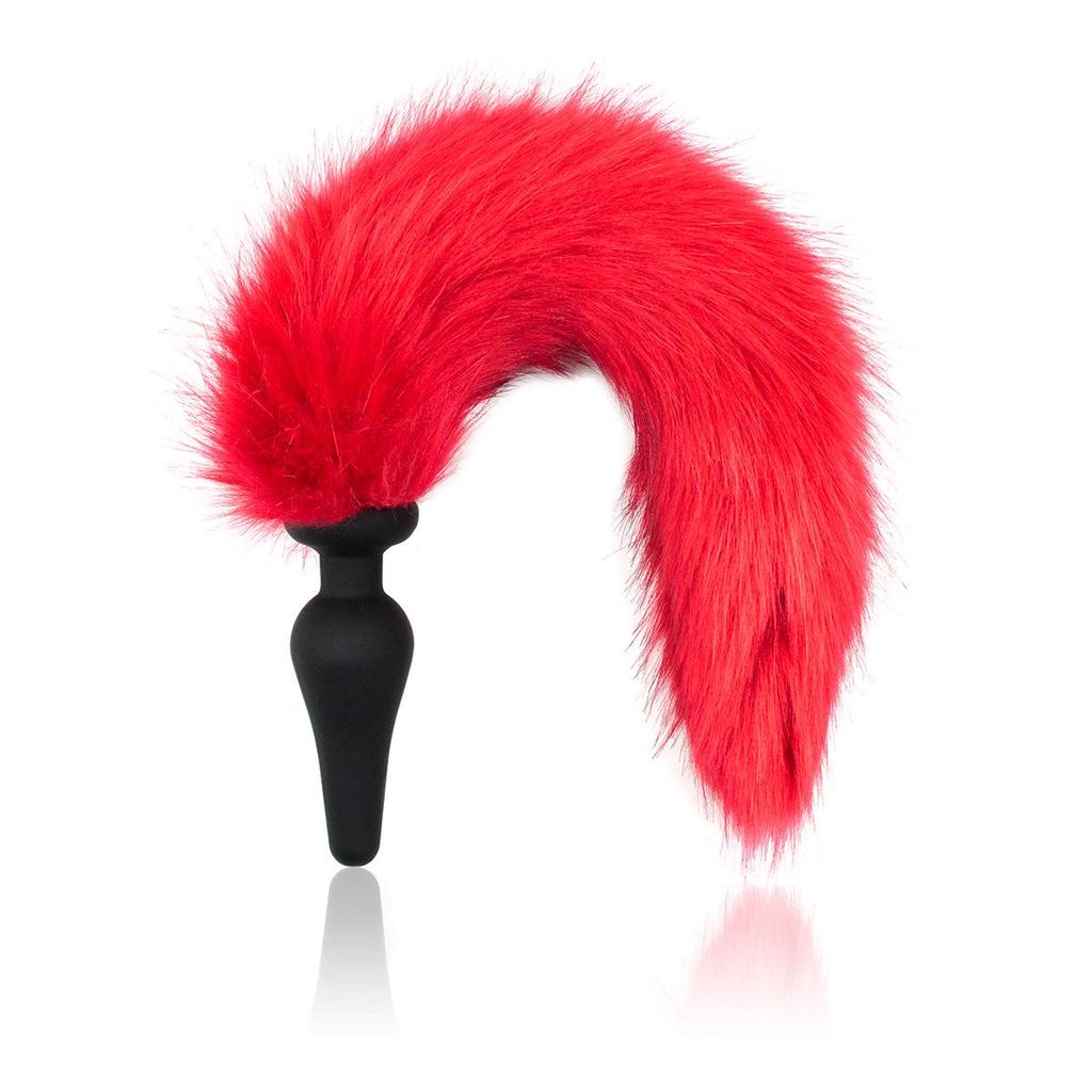 Adult Erotic Toys: Female Masturbation Devices with Fox Tail and Dog Tail Anal Plugs