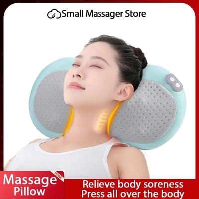 Cervical Massage Pillow Neck Shoulder and Back Multifunctional Plug-in Electric Massage Pad Heating Electric Neck Massager