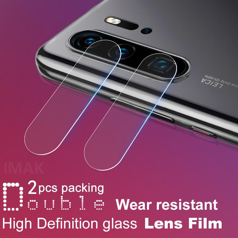 

IMAK 2Pcs/Pack Anti-scratch HD Glass Mobile Camera Lens Film for Huawei P30 Pro -Transparent Type A