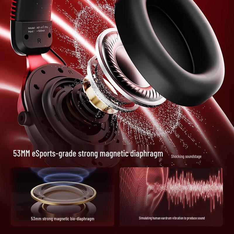 iKF V11 Pro 7.1 Quad-Mode Wireless Gaming Headset