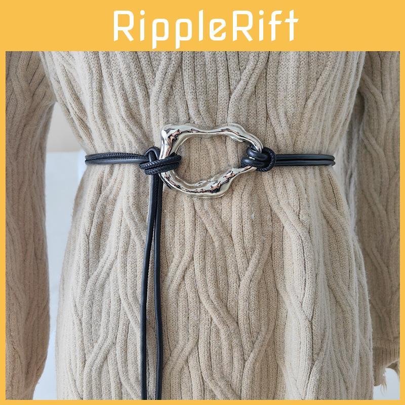 Minimalist Leather Black Dress Belt Alloy Buckle Fine Width Casual Looks