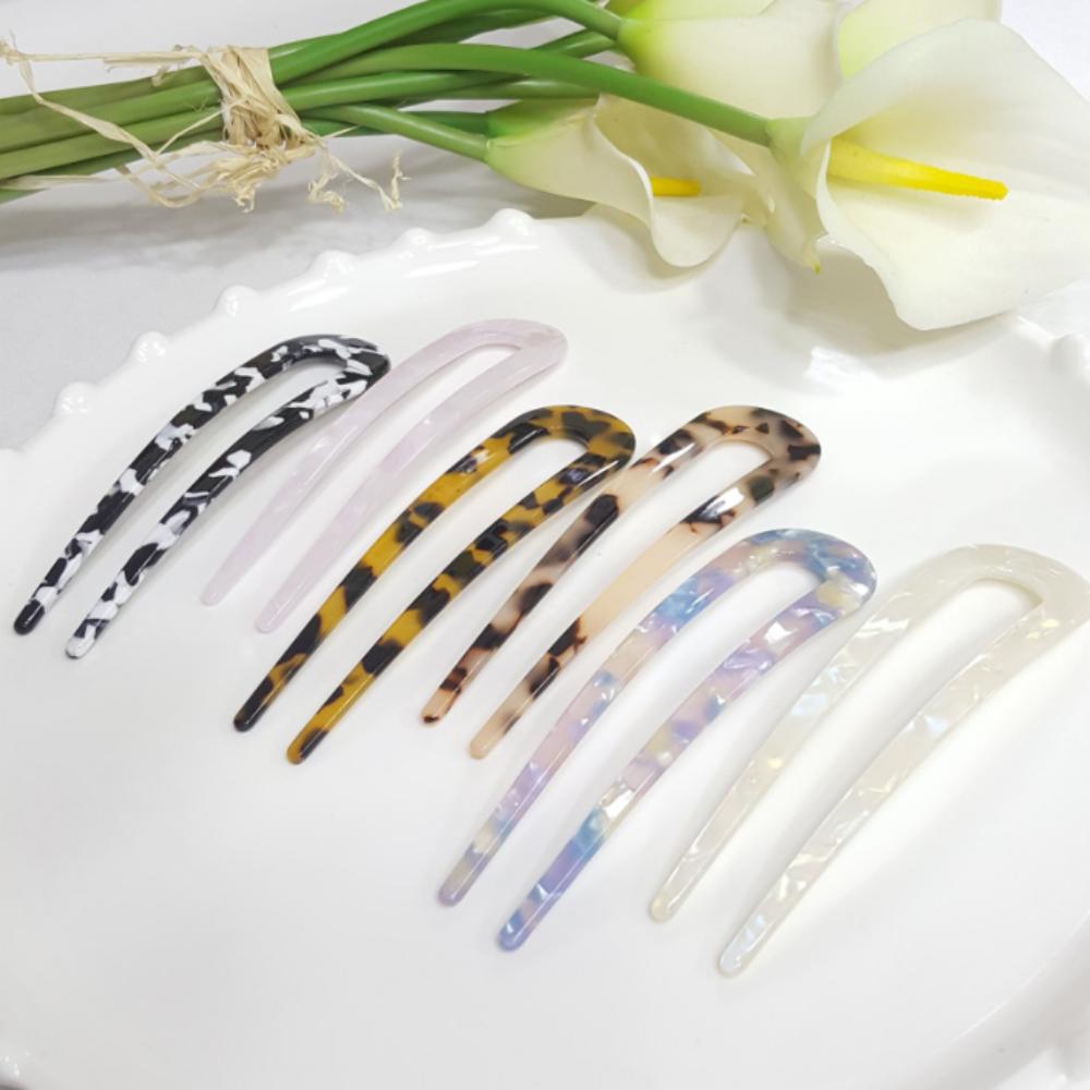 Elegant Celluloid Hairpin (Minimum 3EA)