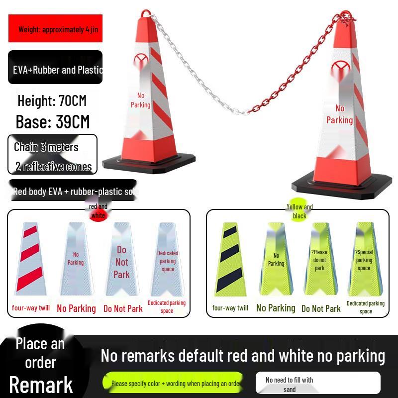 Brangdy Night Reflective Rubber Traffic Cone