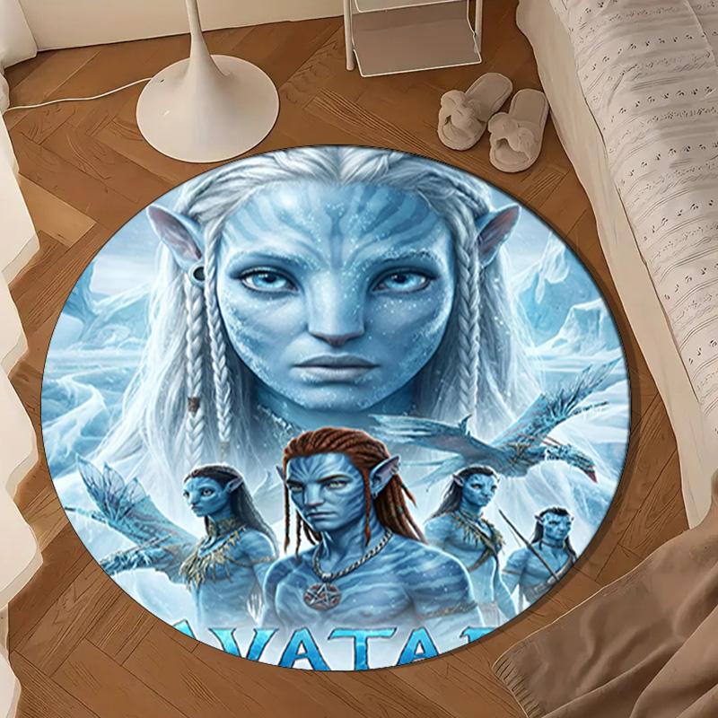 Fantasy Alien World Round Rug for Livingroom,Bedroom, Palyroom, Chair Rug, Area Rug, Circle Carpet, Large Size Decor Fan Christmas Gift