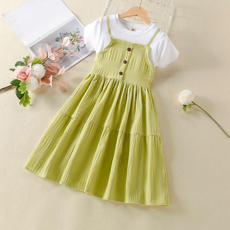Summer  Bear Leader Teens Girls'Dresses Casual Children Clothing Princess Kids Dresses for Girls Causal Wear Dress Vestidos