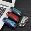 Key Fob Cover - Soft TPU Smart Remote Car Key Case - Compatible with Ford F150, Explorer, Fusion, Mustang, Edge, Lincoln MKZ, MKC, MKX (Red)