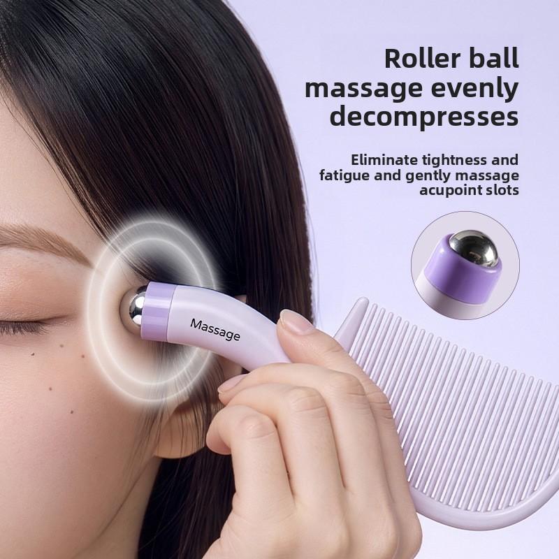 Linglong Massage Comb - Special for Ladies - Long Hair Straightening Comb - Home Use Massage Ponytail Comb - Portable Straightening Comb