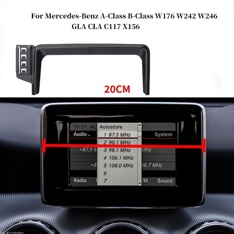 Car Phone Holder For Mercedes-Benz W176 W242 W246 A-class B-class C117 X156 GLA CLA Multimedia Screen Convenience Phone Holder