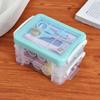 18pcs Portable Sewing Tool Kit Three-Layer Sewing Kit Box Needle Thread Box  Travel Use