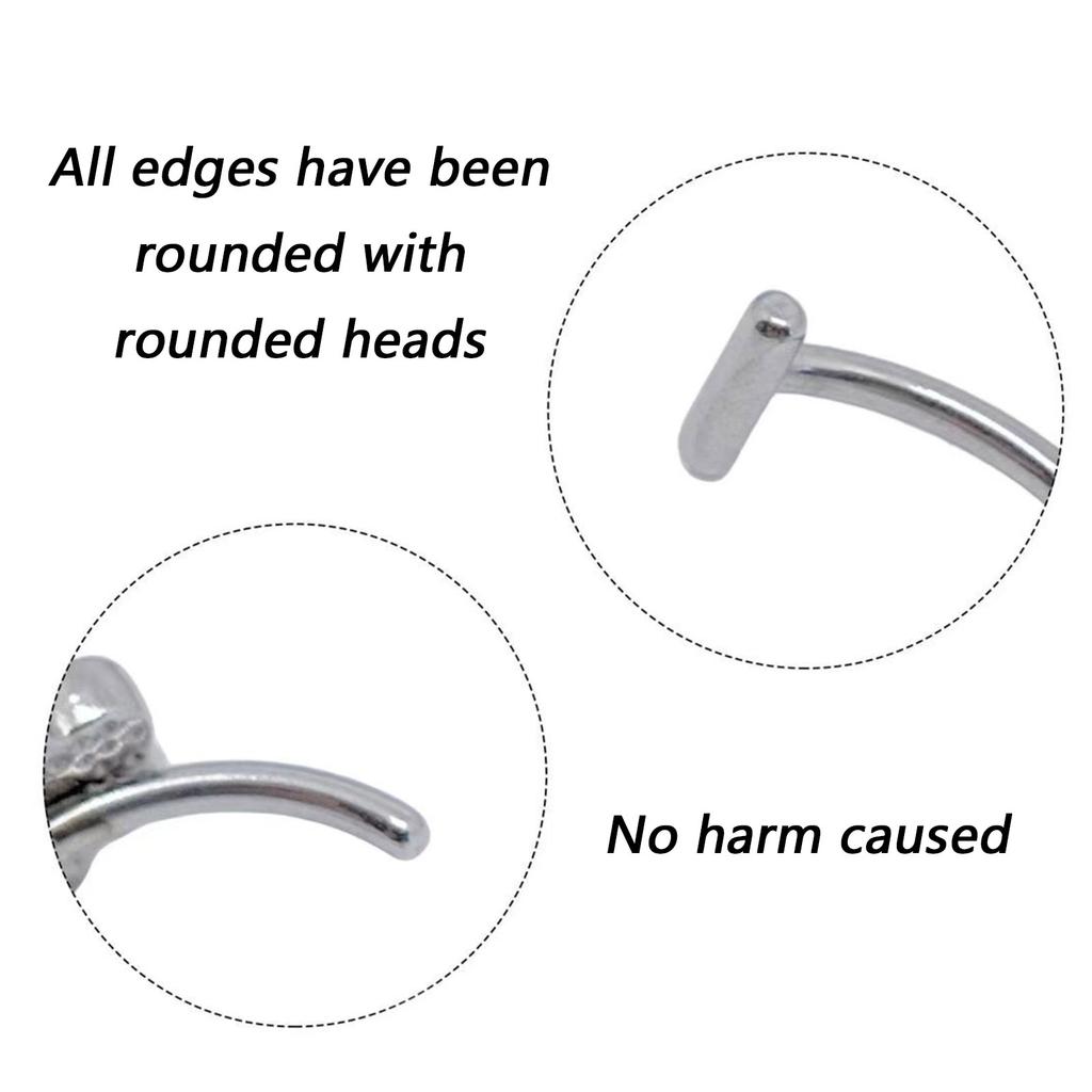 Not Piercing Lip Jewelry Punk Clip on Lip Rings Unique Body Accessory Gothic Design Stainless Steel Texture for Daily