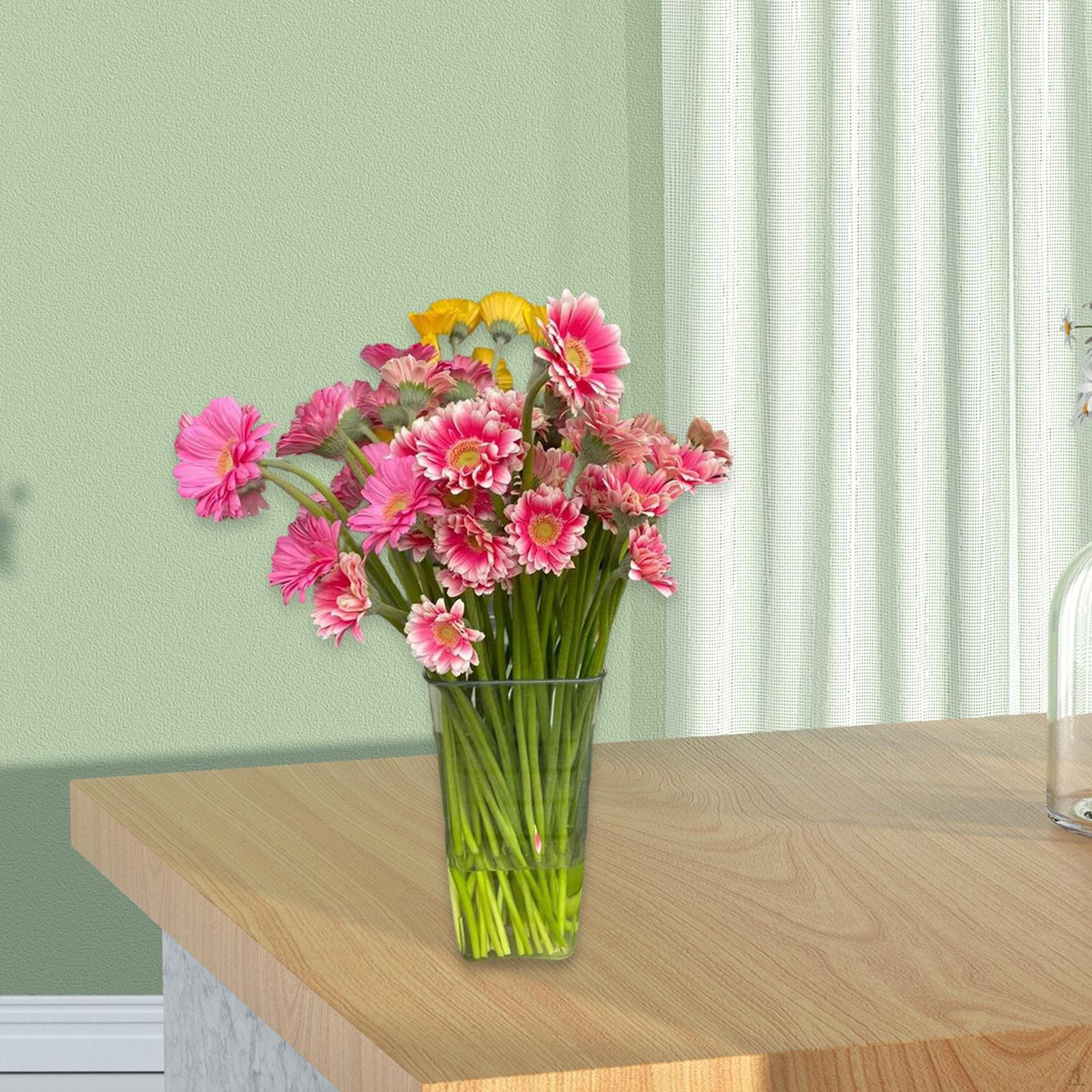 Acrylic Flower Vase Centerpieces Book Shaped Cylinder Vases Elegant Clear Unique Small