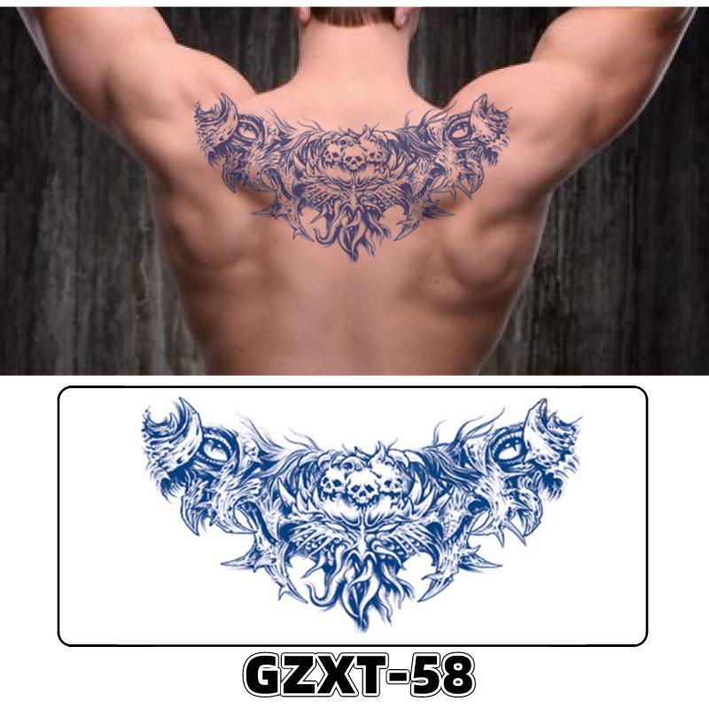 Waterproof Herbal Semi-Permanent Flower & Wings Sleeve Tattoo Sticker