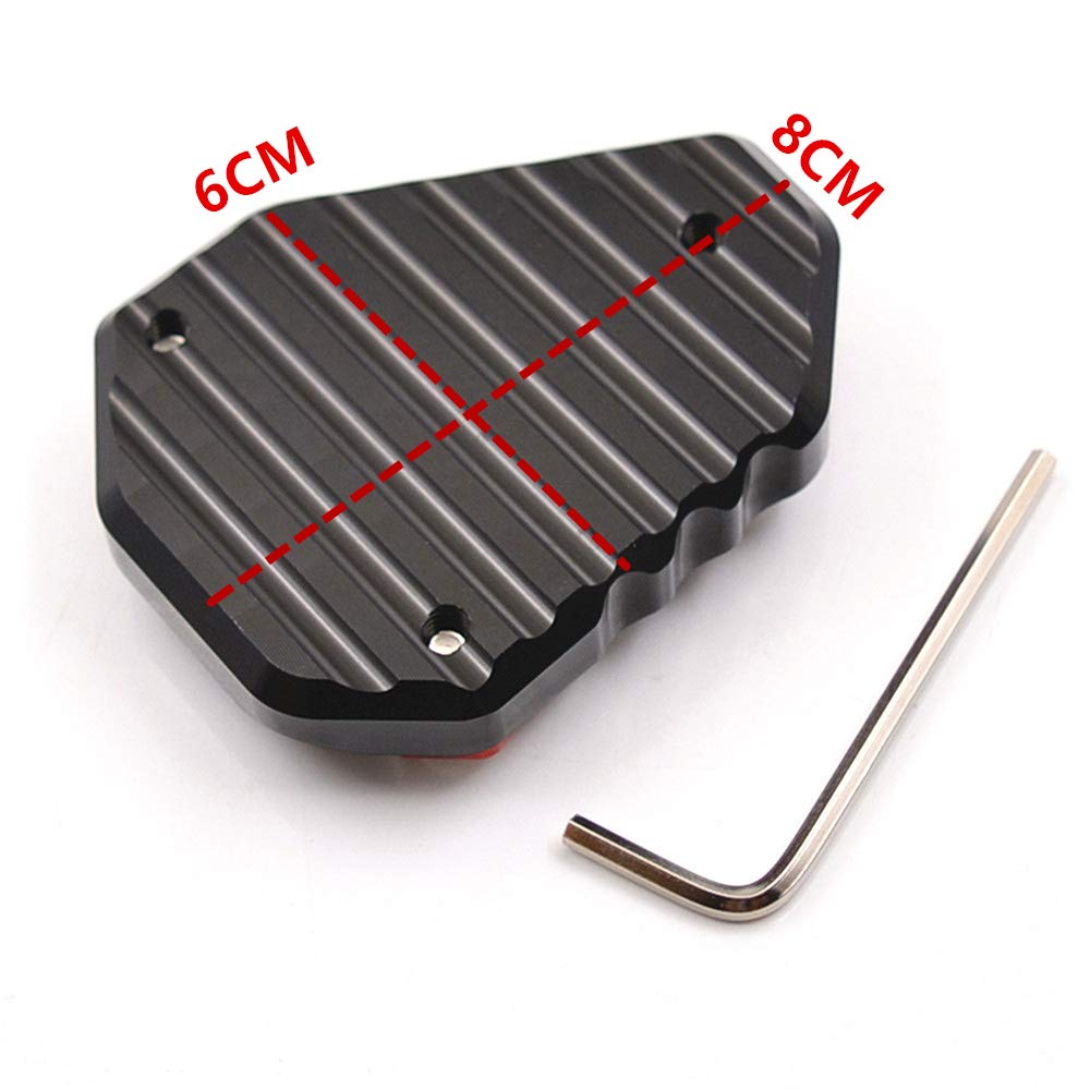 LEDISHUN Motorcycle Side Stand Plate Kawasaki Ninja 400 Z400 (2018-2023) Ninja 250 Z250 (2019-2023)