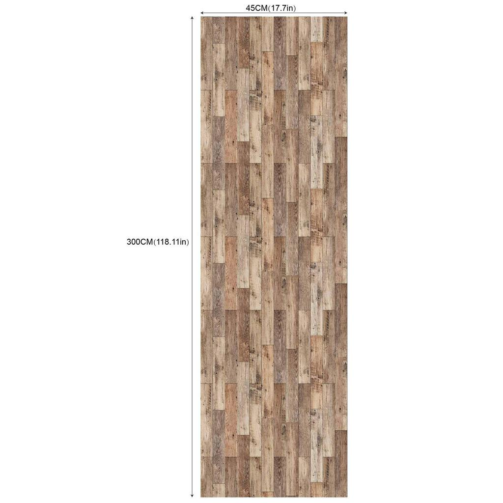 Fresh Wood Grain Living Room and Bedroom Background Modified Self-Adhesive Wallpaper (45cm *300cm)