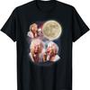 Three Granny Moon Funny Old Ladies Moon Weird Cursed Meme T-Shirt