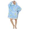 Warm Hooded Sherpa Blanket With Sleeves Ultra Soft Fleece Sweatshirt Throw Thick Winter Flannel Hoodie Blankets Home Textile