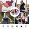 7 Stück Sport-Stirnbänder für Damen Fitness Laufen Yoga Einfarbige Elastische Haarband Stirnband Dehnbar Make-up Haar-Accessoires