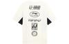 Li Ning China Li Ning T Shirts Men's Ecru Crew Neck Moderate Other AHSS121-1