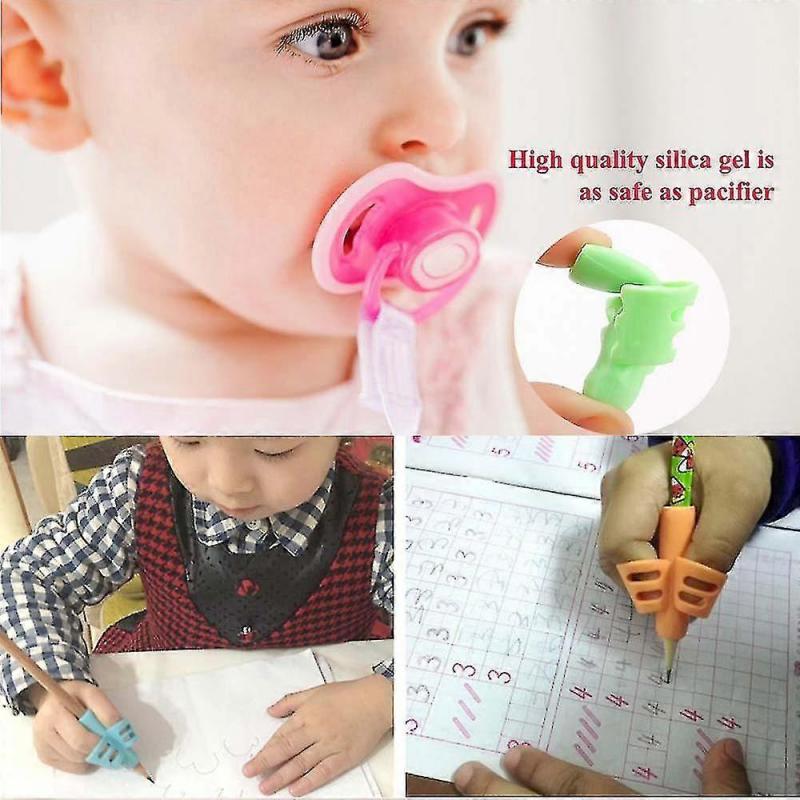Pencil Clips - 3 Pack Kids Handwriting Pencil Clips, Ergonomic Writing Training Aid Corrective