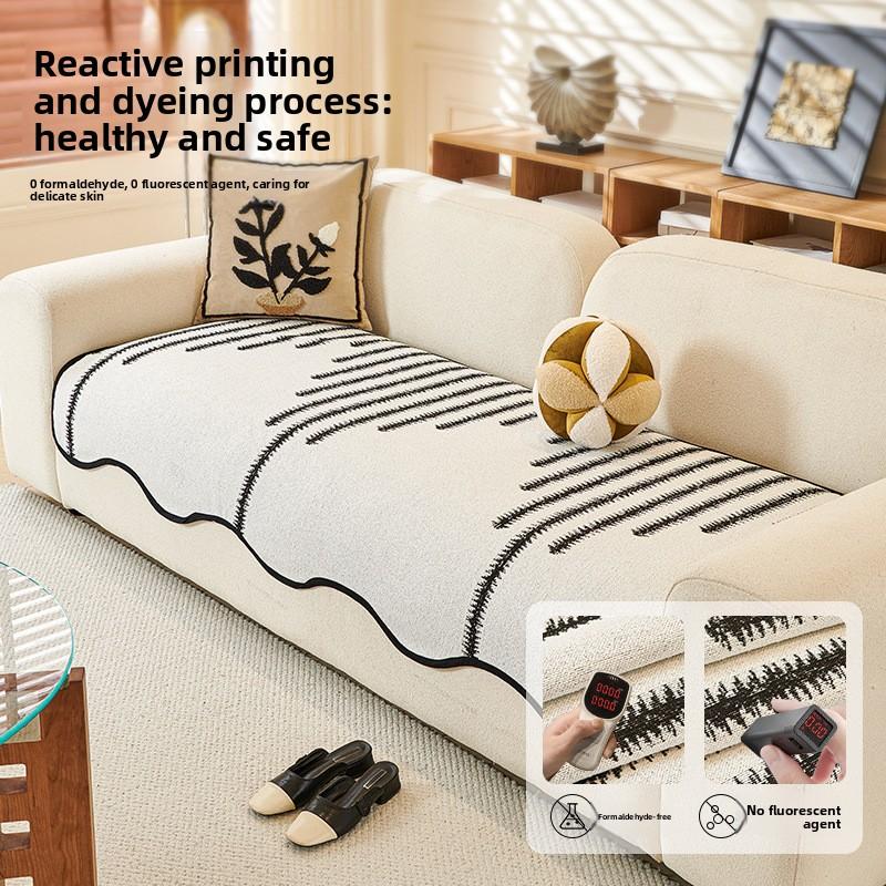 Special-Shaped Sofa Cushion Light Luxury  New Seat Cushion Universal Non-Slip Fixed Cover Cloth In All Seasons
