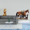 Lion Horse Sculpture Statue Collectible Tabletop Ornament Art Figurine Decorative for Office Home